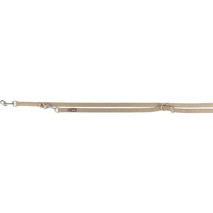 Premium V-Leine, doppellagig, sand