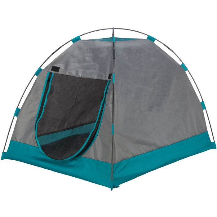 Zelt für Hunde, dunkelgrau/petrol