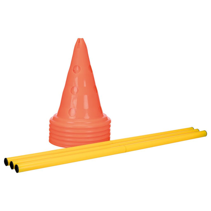 Pylonen-Hindernis-Set, 3 St., orange/gelb