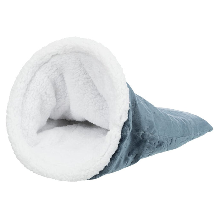 Kuschelsack Paul, blau/weiß