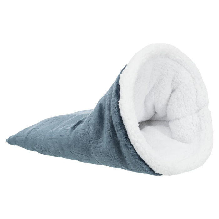 Kuschelsack Paul, blau/weiß