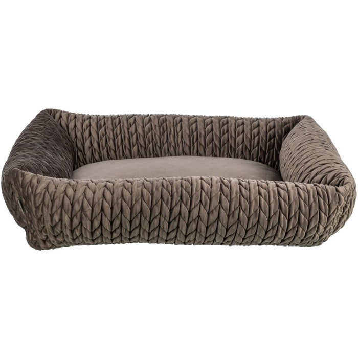 Bett Livia, eckig, braun