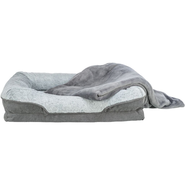 Vital Bett Lino Soft, eckig, grau/hellgrau