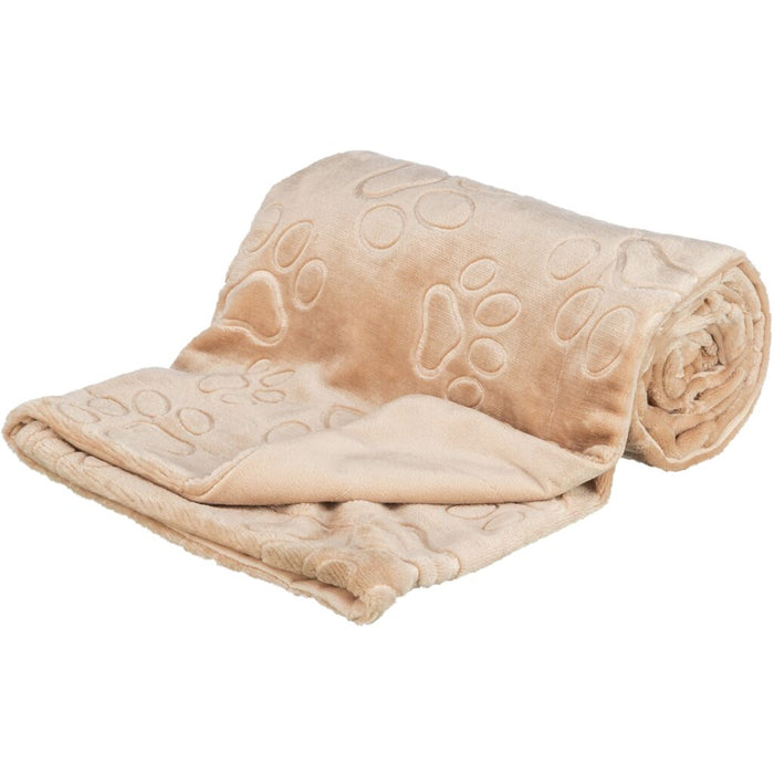Decke Barry, Softplüsch, beige