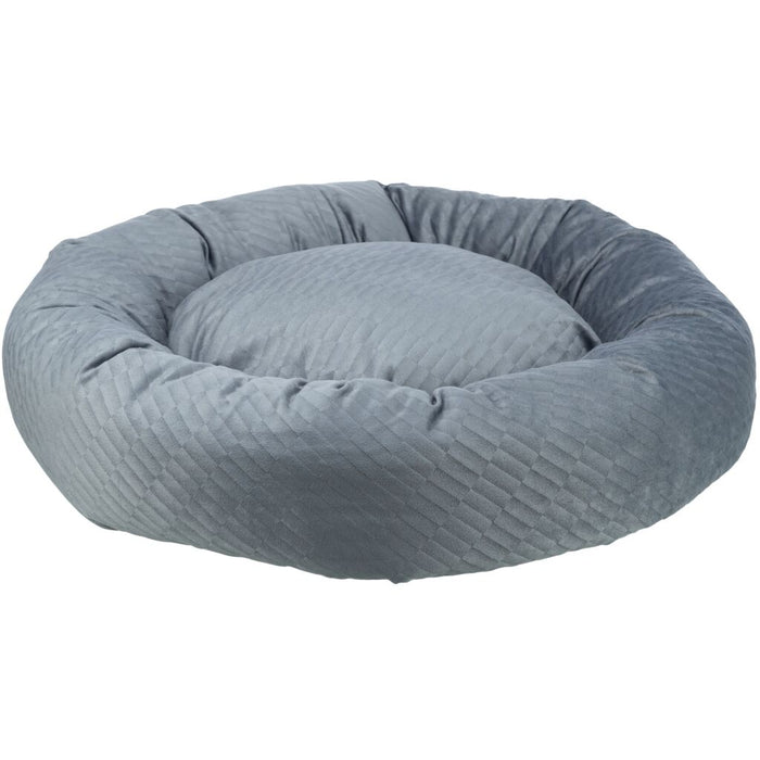 Bett Alena, rund, blau-grau