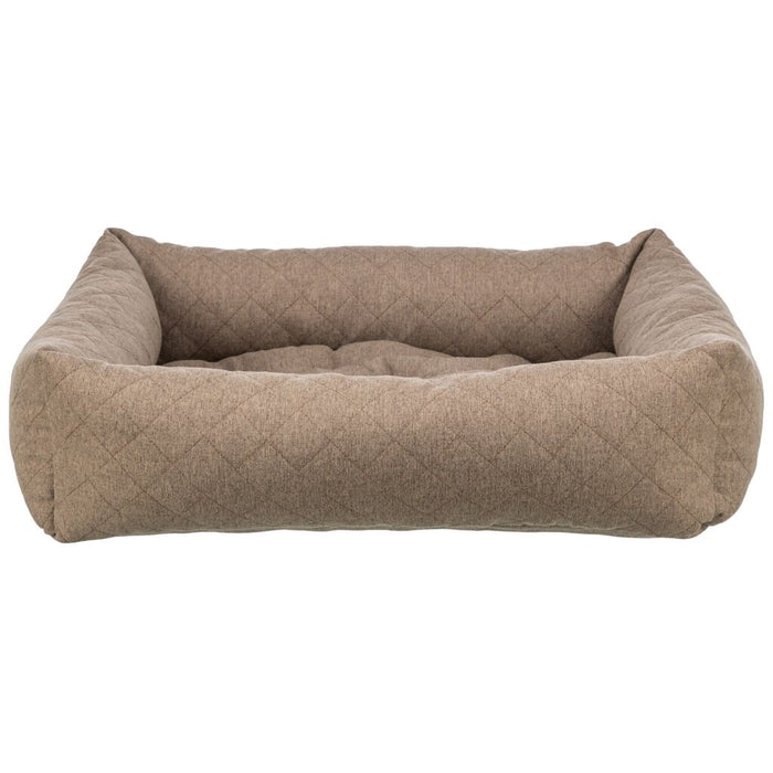 Bett Caliente, eckig, braun