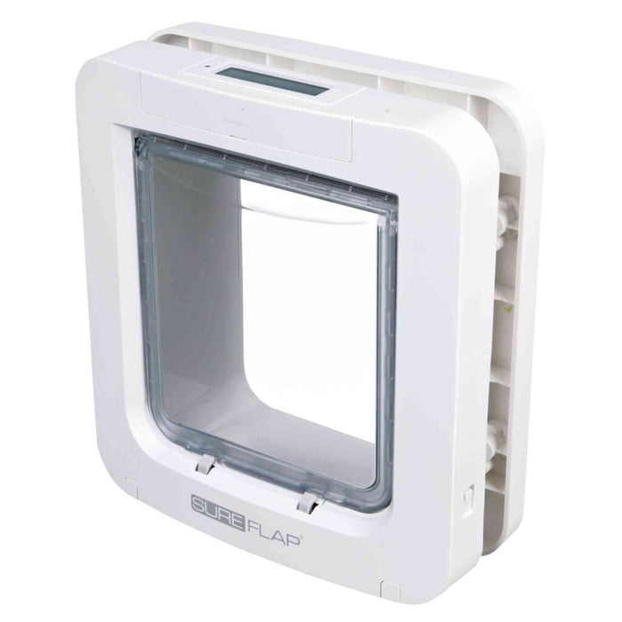 SureFlap 4-Wege Freilauftür mit Mikrochiperkennung, weiß