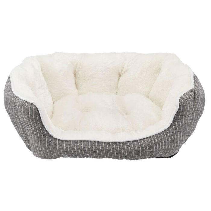 Bett Davin, oval, grau/creme