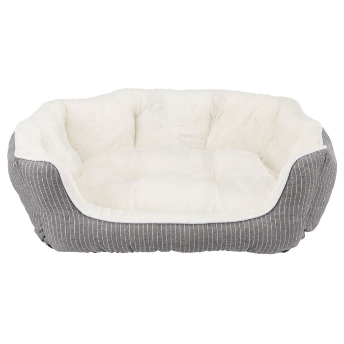 Bett Davin, oval, grau/creme