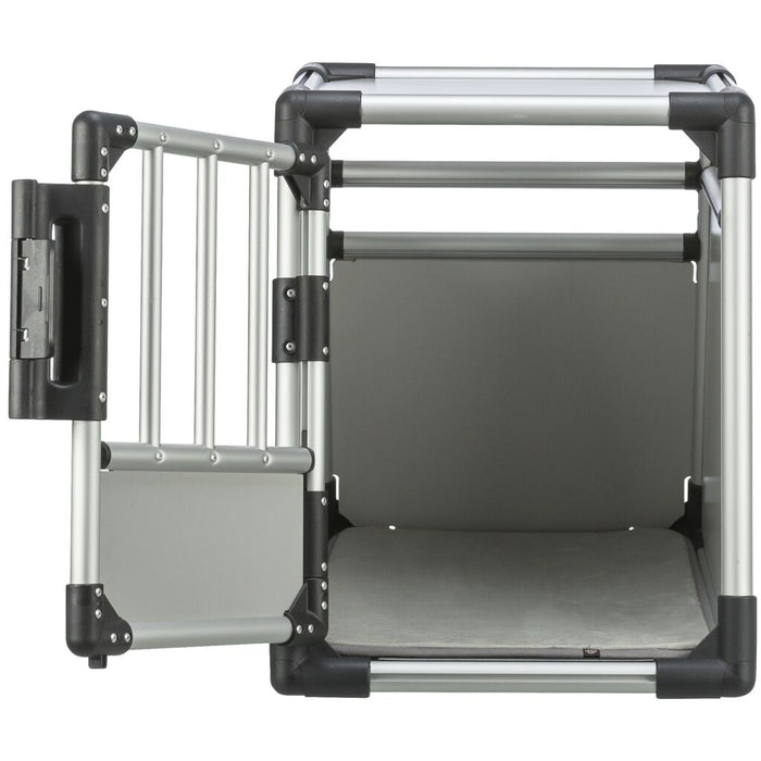 Transportbox, Aluminium, hellgrau/silber