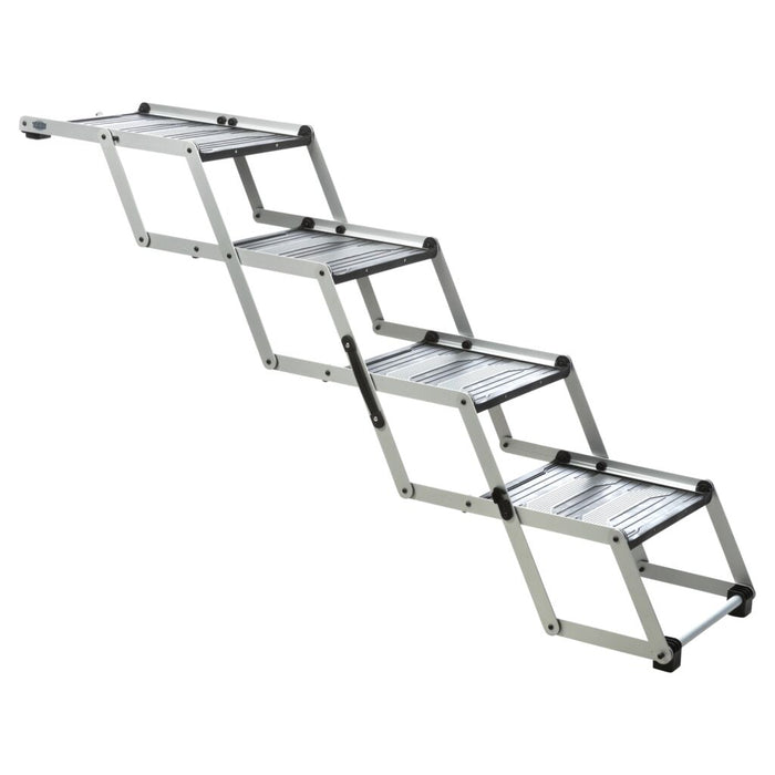 4-stufige Falt-Treppe, Aluminium/Kunststoff/TPR