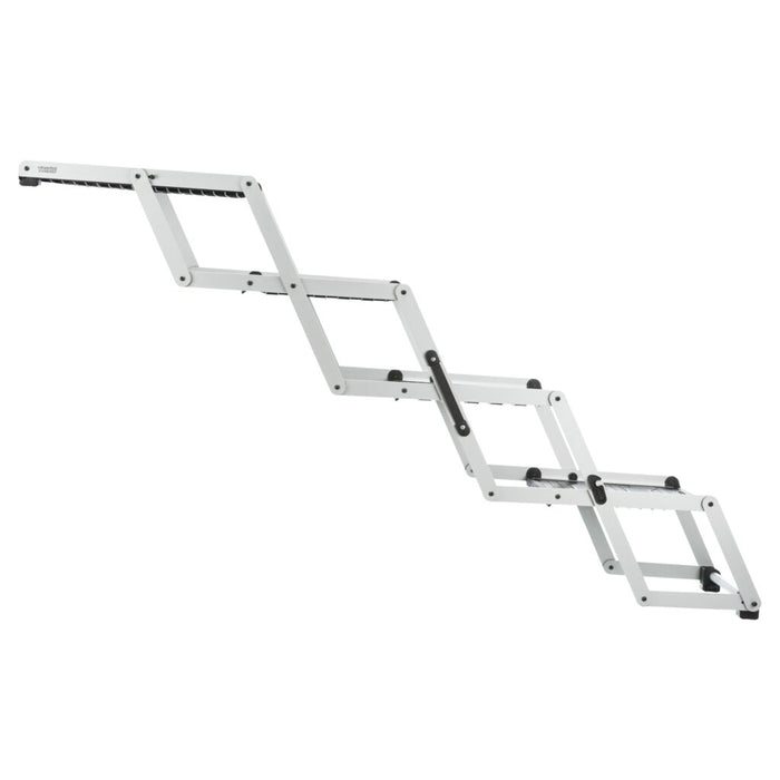 4-stufige Falt-Treppe, Aluminium/Kunststoff/TPR