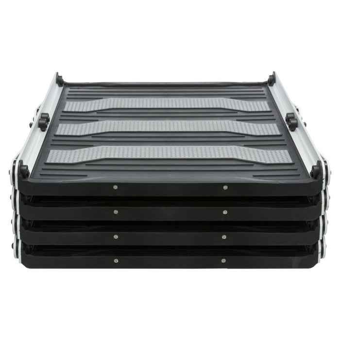 4-stufige Falt-Treppe, Aluminium/Kunststoff/TPR