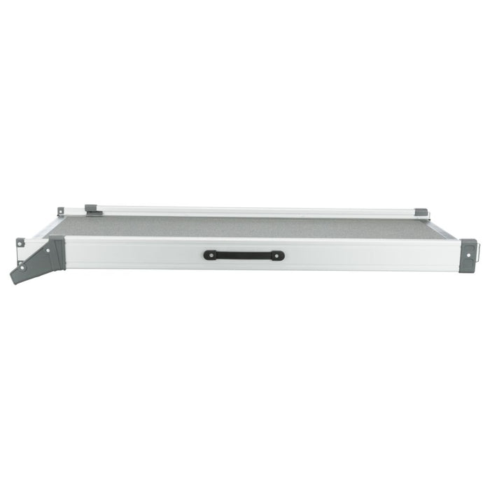Teleskop-Rampe, Aluminium/Kunststoff/Sandpapier, 5,8 kg, grau
