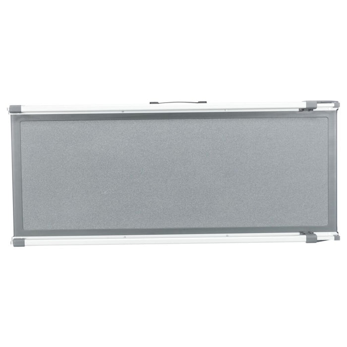 Teleskop-Rampe, Aluminium/Kunststoff/Sandpapier, 5,8 kg, grau