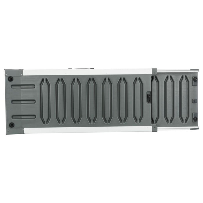 Teleskop-Rampe, Aluminium/Kunststoff/Sandpapier, 5,8 kg, grau