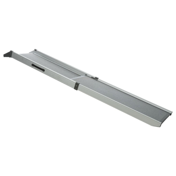 Teleskop-Rampe, Aluminium/Kunststoff/Sandpapier, 5,8 kg, grau
