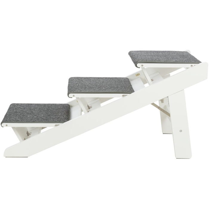 Rampe, ausklappbare Stufen, MDF, weiß