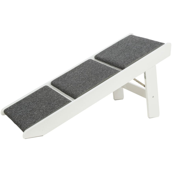 Rampe, ausklappbare Stufen, MDF, weiß
