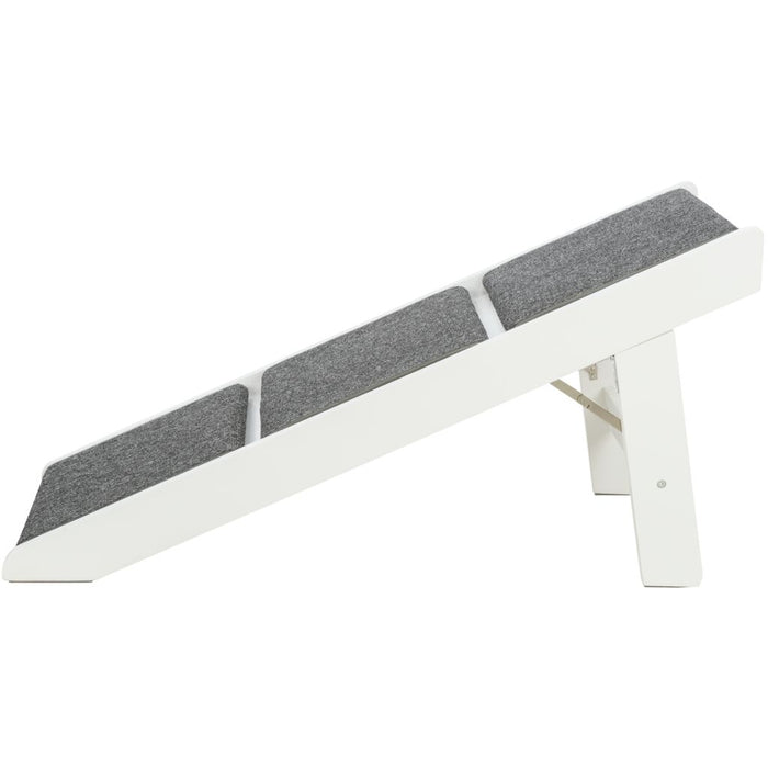 Rampe, ausklappbare Stufen, MDF, weiß