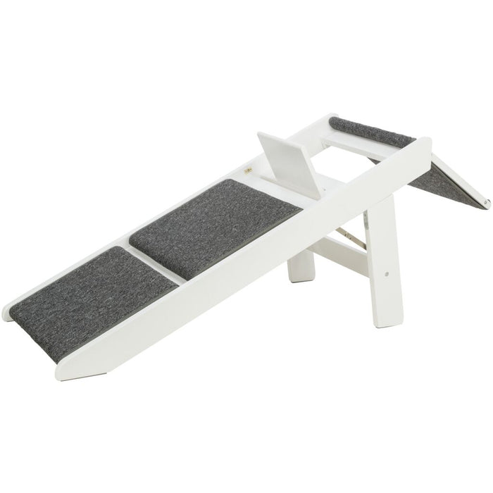 Rampe, ausklappbare Stufen, MDF, weiß