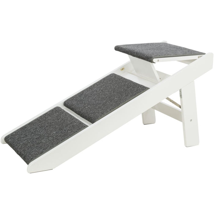 Rampe, ausklappbare Stufen, MDF, weiß