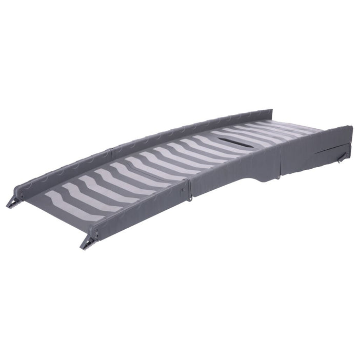 Klapp-Rampe, 3-fach klappbar, Kunststoff/TPR, grau