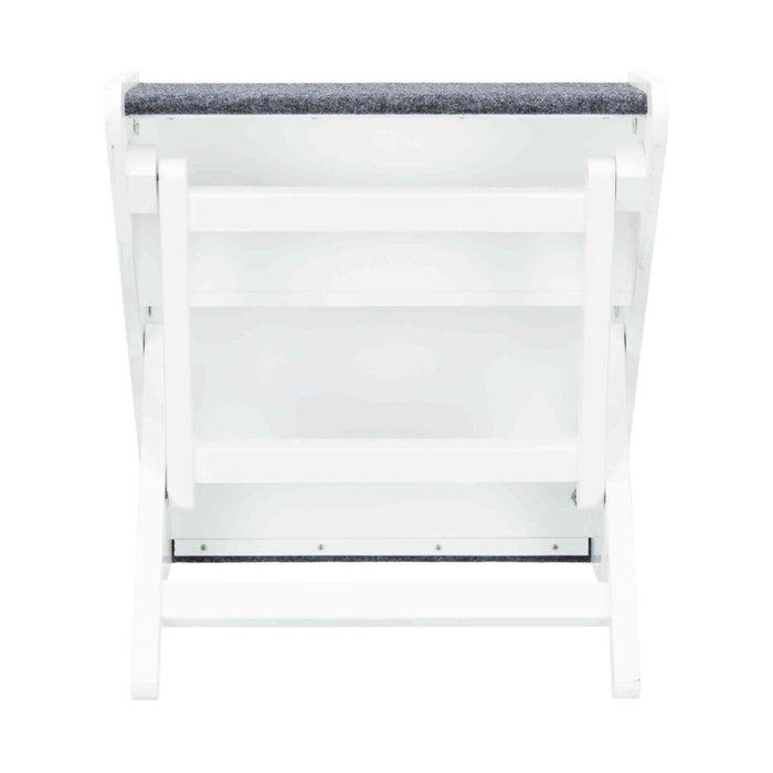 Treppe, höhenverstellbar, MDF, weiß