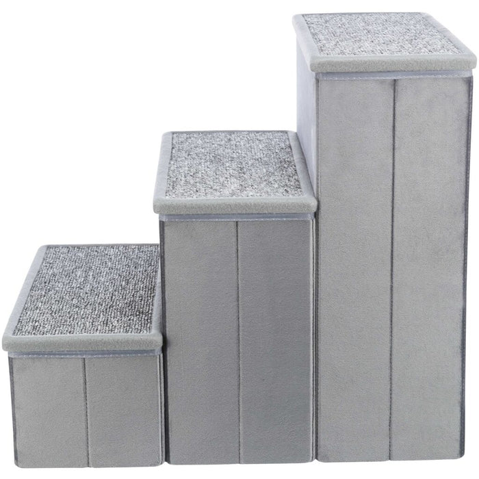 Treppe mit Stauraum, grau