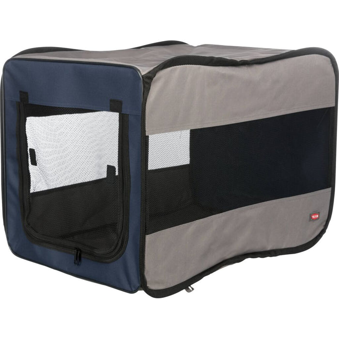 Hundebox Twister, blau/grau