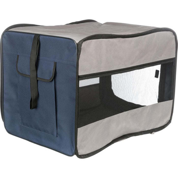 Hundebox Twister, blau/grau