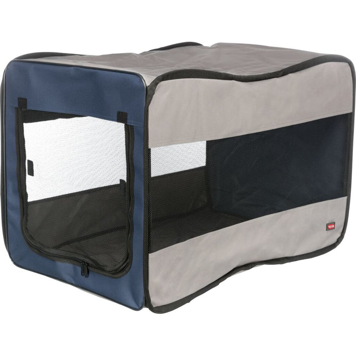 Hundebox Twister, blau/grau