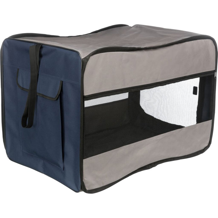 Hundebox Twister, blau/grau