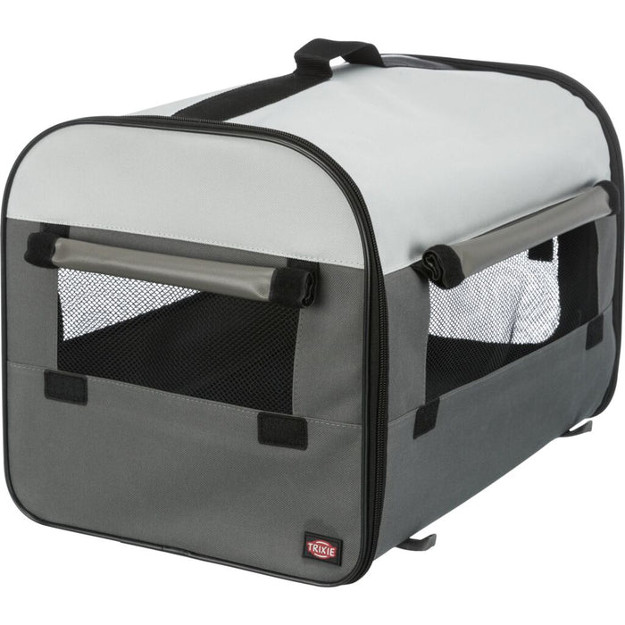 Hundebox Basic, dunkelgrau/hellgrau