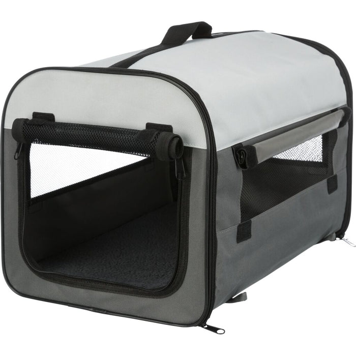 Hundebox Basic, dunkelgrau/hellgrau