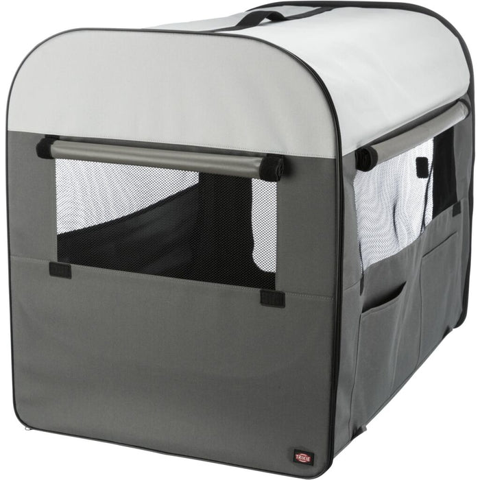 Hundebox Basic, dunkelgrau/hellgrau