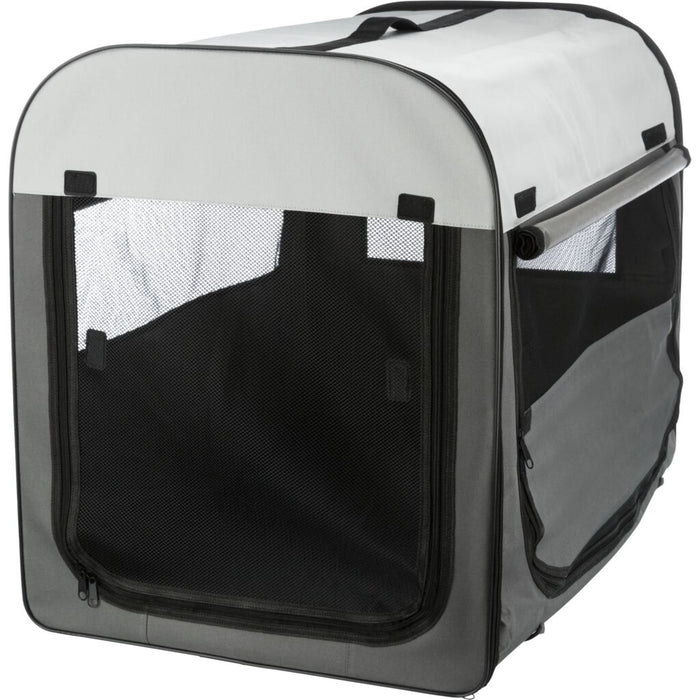 Hundebox Basic, dunkelgrau/hellgrau