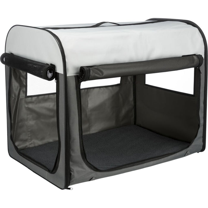 Hundebox Basic, dunkelgrau/hellgrau