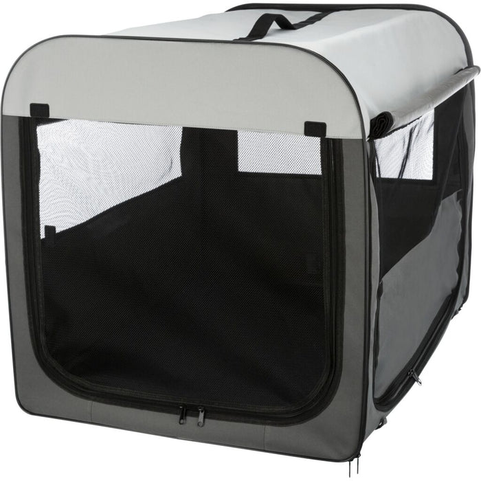 Hundebox Basic, dunkelgrau/hellgrau