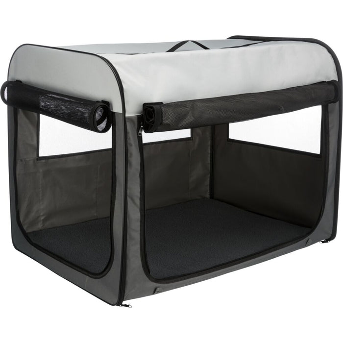 Hundebox Basic, dunkelgrau/hellgrau