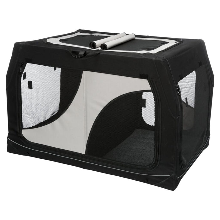 Hundebox Vario Double, schwarz/grau