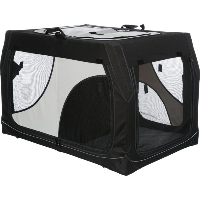 Hundebox Vario Double, schwarz/grau