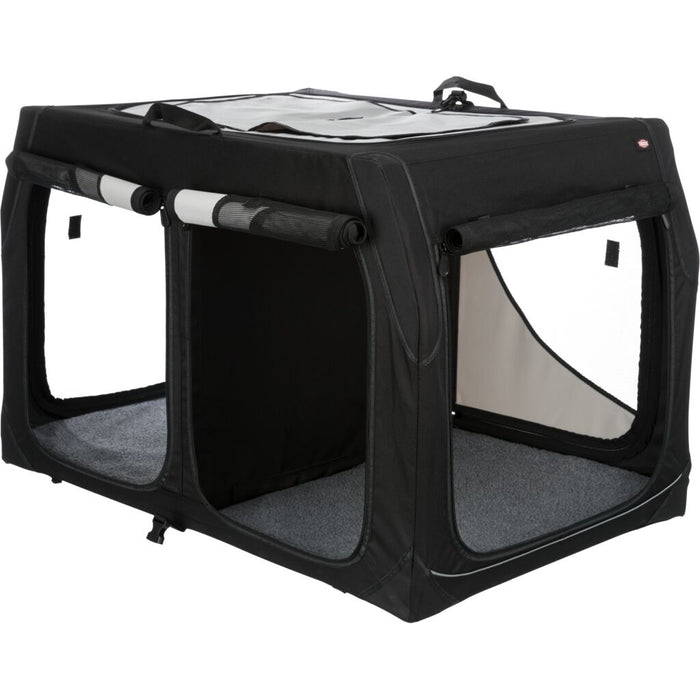 Hundebox Vario Double, schwarz/grau