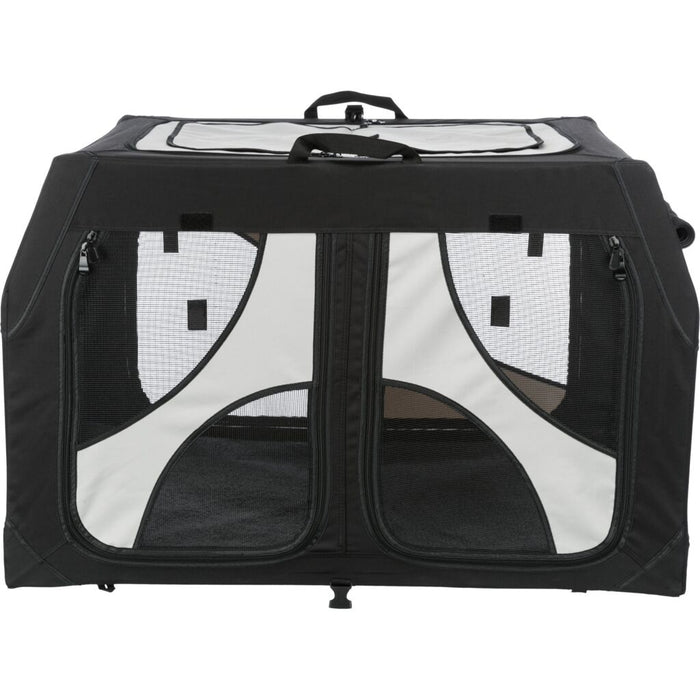 Hundebox Vario Double, schwarz/grau
