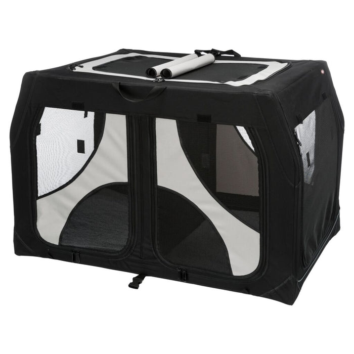 Hundebox Vario Double, schwarz/grau