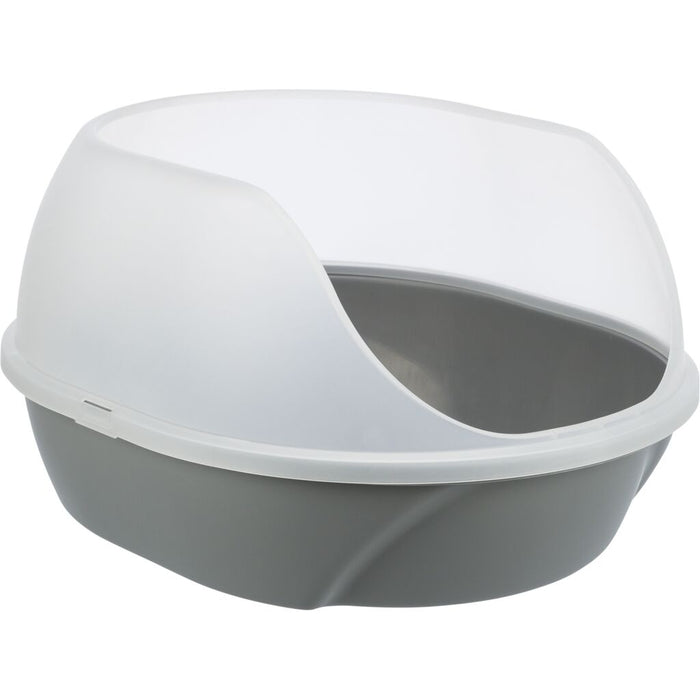 Katzentoilette Simao, hoher Rand, grau