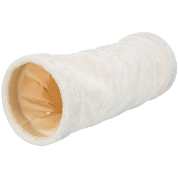 Spieltunnel, Plüsch, beige