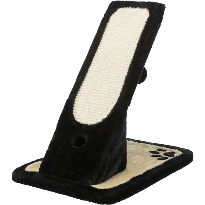 Kratzbrett, Plüsch/Sisalteppich, schwarz/creme