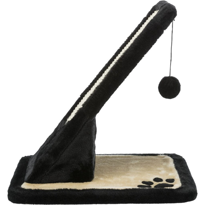 Kratzbrett, Plüsch/Sisalteppich, schwarz/creme