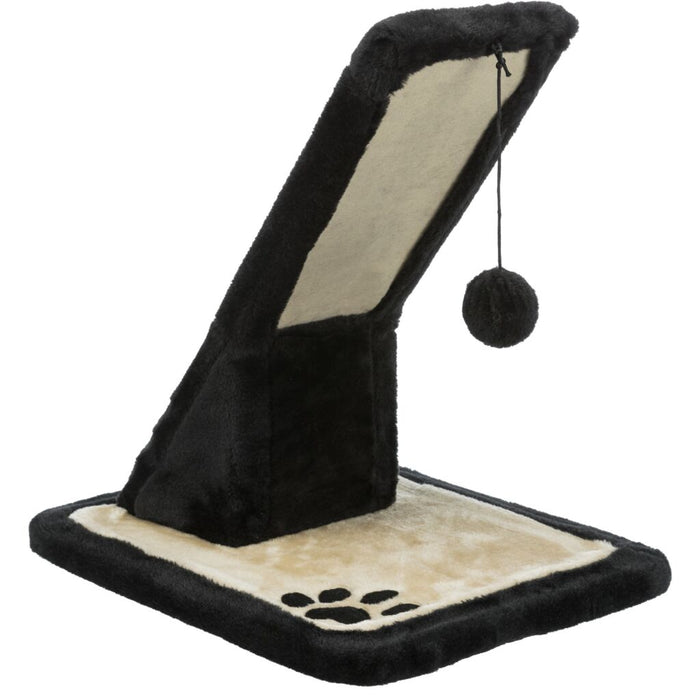 Kratzbrett, Plüsch/Sisalteppich, schwarz/creme